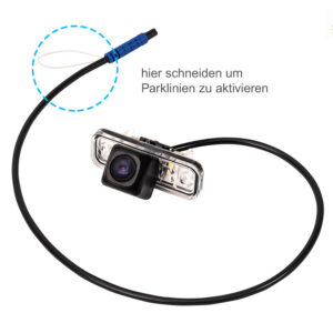 CAMPL-MB003-Y Lite Kennzeichenleuchten-Rückfahrkamera für Mercedes E-Klasse W211 Limousine, C-Klasse W203 Kombi, SKL R171, CL