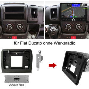 Dynavin DVN-APTDC Radioblende Fiat Ducato Montagehalterung für D8-DCX2022 Plus-C