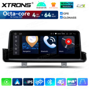 QDB1090UNL 10,25-Zoll-Android-Autoradio mit GPS und integriertem CarPlay und Android Auto für BMW 3er Serie E90/E91/E92/E93 o