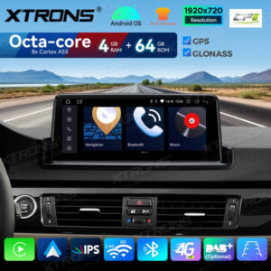 QDB1090UNL 10,25-Zoll-Android-Autoradio mit GPS und integriertem CarPlay und Android Auto für BMW 3er Serie E90/E91/E92/E93 o