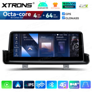 QDB1090UNL 10,25-Zoll-Android-Autoradio mit GPS und integriertem CarPlay und Android Auto für BMW 3er Serie E90/E91/E92/E93 o