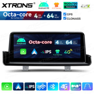 QDB1090UNL 10,25-Zoll-Android-Autoradio mit GPS und integriertem CarPlay und Android Auto für BMW 3er Serie E90/E91/E92/E93 o