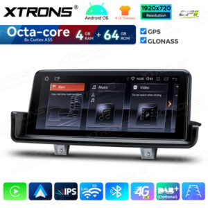 QDB1090UNL 10,25-Zoll-Android-Autoradio mit GPS und integriertem CarPlay und Android Auto für BMW 3er Serie E90/E91/E92/E93 o