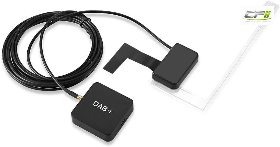 DAB+ Box Empfängeradapter mit Antenne für Autoradio Android 5.1 und höher, Digitaler Radio Antennentuner UKW-Übertragung USB