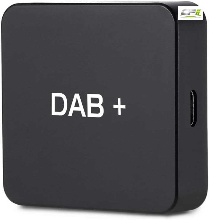 DAB+ Box Empfängeradapter mit Antenne für Autoradio Android 5.1 und höher, Digitaler Radio Antennentuner UKW-Übertragung USB