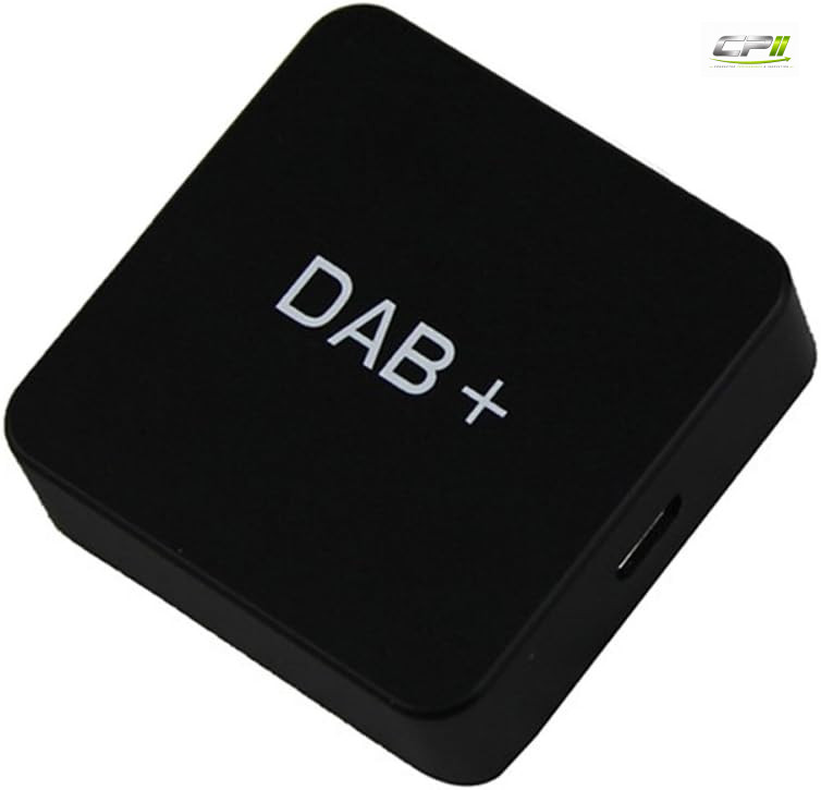DAB+ Box Empfängeradapter mit Antenne für Autoradio Android 5.1 und höher, Digitaler Radio Antennentuner UKW-Übertragung USB