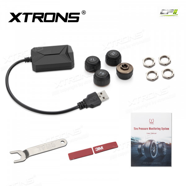 TPMS07 Auto-USB-TPMS Reifendruck-Überwachungsalarmsystem für XTRONS Android 9.0-Geräte der Serien "PST" & "PS“
