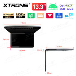 CM136AS 13,3-Zoll-Octa-Core-Android-Auto-TV-Dach-Multimedia-Player mit ultradünnem Design – CM136AS-15 CPII