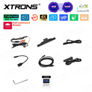 HM141AB 14 Zoll drehbarer Rücksitz Android Car TV Kopfstütze Monitor Tablet mit vollständig laminiertem Bildschirm