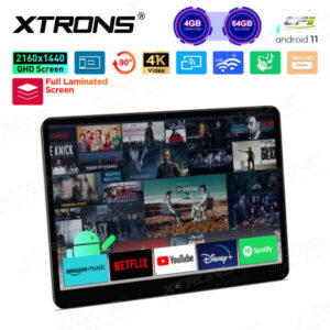 HM141AB 14 Zoll drehbarer Rücksitz Android Car TV Kopfstütze Monitor Tablet mit vollständig laminiertem Bildschirm