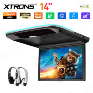 14-Zoll-Ultradünner Auto-TV-Dachmonitor mit eingebauten Stereolautsprechern und HD/AV/USB-Eingang – CM140HD-04 CPII