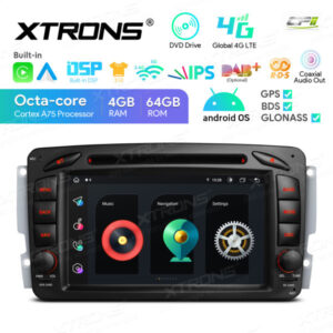 7-Zoll-Octa-Core-Android-Auto-DVD-Multimedia-Player speziell für Mercedes-Benz – IA72M203S-02 CPII