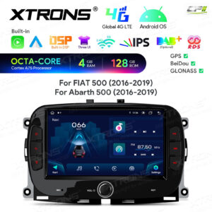 7-Zoll-Android-Octa-Core 4GB+128GB-Autoradio-Multimedia-Player Maßgeschneiderte Passform für Fiat 500
