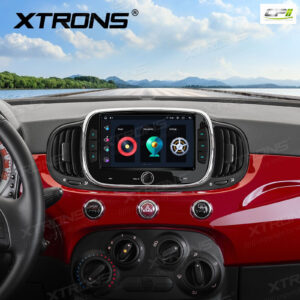 7-Zoll-Android-Octa-Core 4GB+128GB-Autoradio-Multimedia-Player Maßgeschneiderte Passform für Fiat 500 – IAH74500FL-16 CPII
