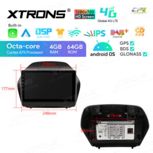 10,1-Zoll-Octa-Core-Android-Autoradio-Multimedia-Player mit 1280x720 HD-Bildschirm Maßgeschneiderte Passform für HYUNDAI IX35