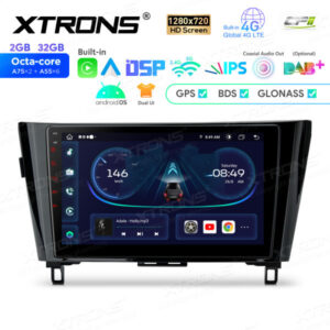 10,1-Zoll-Octa-Core-Android-Navigations-Autoradio mit 1280 * 720 HD-Bildschirm Maßgeschneiderte Passform für NISSAN X-Trail Q