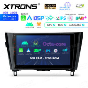 10,1-Zoll-Octa-Core-Android-Navigations-Autoradio mit 1280 * 720 HD-Bildschirm Maßgeschneiderte Passform für NISSAN X-Trail Q
