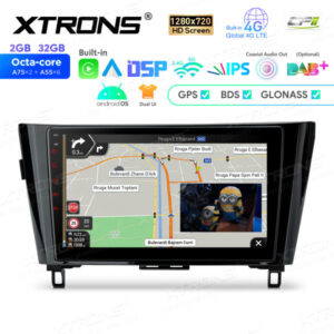 10,1-Zoll-Octa-Core-Android-Navigations-Autoradio mit 1280 * 720 HD-Bildschirm Maßgeschneiderte Passform für NISSAN X-Trail Q
