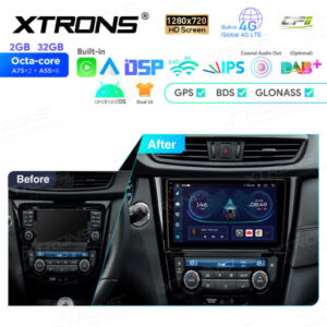 10,1-Zoll-Octa-Core-Android-Navigations-Autoradio mit 1280 * 720 HD-Bildschirm Maßgeschneiderte Passform für NISSAN X-Trail Q