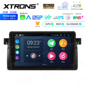9-Zoll-Octa-Core-Android-Navigations-Autoradio 1280 * 720 HD-Bildschirm Custom Fit für BMW / Rover / MG – IEP9246B-02 CPII