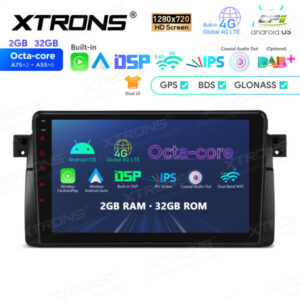 9-Zoll-Octa-Core-Android-Navigations-Autoradio 1280 * 720 HD-Bildschirm Custom Fit für BMW / Rover / MG – IEP9246B-03 CPII