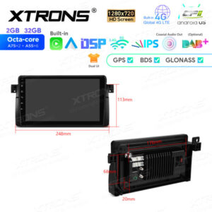 9-Zoll-Octa-Core-Android-Navigations-Autoradio 1280 * 720 HD-Bildschirm Custom Fit für BMW / Rover / MG – IEP9246B-13 CPII