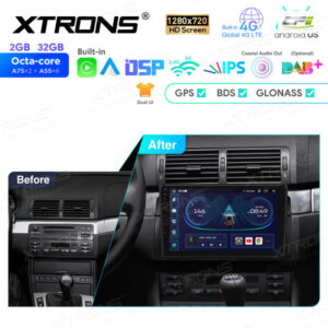 9-Zoll-Octa-Core-Android-Navigations-Autoradio 1280 * 720 HD-Bildschirm Custom Fit für BMW / Rover / MG – IEP9246B-15 CPII