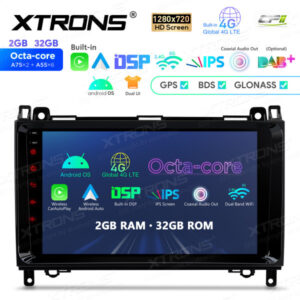 9-Zoll-Octa-Core-Android-Navigations-Autoradio 1280 * 720 HD-Bildschirm speziell für Mercedes-Benz A Klasse B Klasse Sprinter