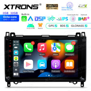 9-Zoll-Octa-Core-Android-Navigations-Autoradio 1280 * 720 HD-Bildschirm speziell für Mercedes-Benz A Klasse B Klasse Sprinter