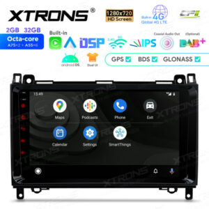 9-Zoll-Octa-Core-Android-Navigations-Autoradio 1280 * 720 HD-Bildschirm speziell für Mercedes-Benz A Klasse B Klasse Sprinter