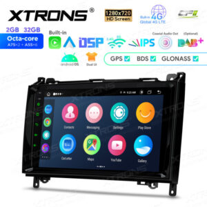 9-Zoll-Octa-Core-Android-Navigations-Autoradio 1280 * 720 HD-Bildschirm speziell für Mercedes-Benz A Klasse B Klasse Sprinter