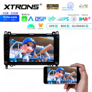 9-Zoll-Octa-Core-Android-Navigations-Autoradio 1280 * 720 HD-Bildschirm speziell für Mercedes-Benz A Klasse B Klasse Sprinter