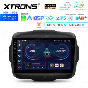 9-Zoll-Android-Octa-Core-Navigations-Autoradio 1280 * 720 HD-Bildschirm speziell für Jeep Renegade – IEP92RGJ-01 CPII