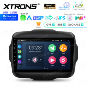 9-Zoll-Android-Octa-Core-Navigations-Autoradio 1280 * 720 HD-Bildschirm speziell für Jeep Renegade – IEP92RGJ-02 CPII