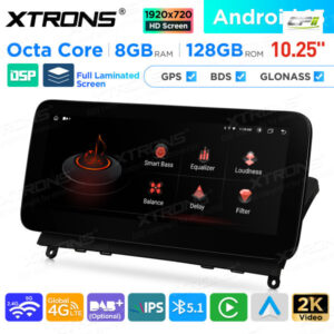 10,25 Zoll Android Octa Core 8GB + 128GB Auto GPS Multimedia Player für Mercedes-Benz C-Klasse W204 (2007-2010)