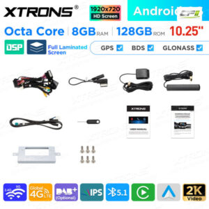 10,25 Zoll Android Octa Core 8GB + 128GB Auto GPS Multimedia Player für Mercedes-Benz CLS-Klasse W218/C218 (2010-2012)