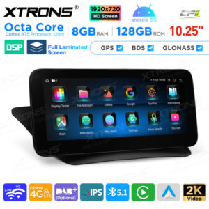 10,25 Zoll Android Octa Core 8GB + 128GB Auto GPS Multimedia Player für Mercedes-Benz E-Klasse C207 / A207 (2009-2012) Lenkra