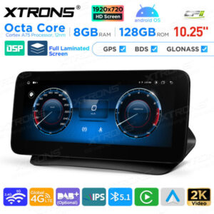 10,25 Zoll Android Octa Core 8GB + 128GB Auto GPS Multimedia Player für Mercedes-Benz E-Klasse C207 / A207 (2009-2012) Lenkra