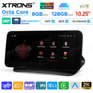 10,25 Zoll Android Octa Core 8GB + 128GB Auto GPS Multimedia Player für Mercedes-Benz E-Klasse C207 / A207 (2009-2012) Lenkra