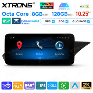 10,25 Zoll Android Octa Core 8GB + 128GB Auto GPS Multimedia Player für Mercedes-Benz E-Klasse W212 / S212 (2009-2012) Lenkra