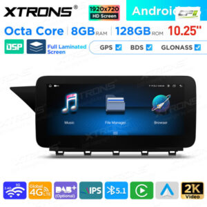 10,25 Zoll Android Octa Core 8GB + 128GB Auto GPS Multimedia Player für Mercedes-Benz GLK-Klasse X204 (2008-2012) Lenkrad Lin