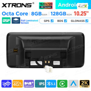 10,25 Zoll Android Octa Core 8GB + 128GB Auto GPS Multimedia Player für Mercedes-Benz GLK-Klasse X204 (2008-2012) Lenkrad Lin