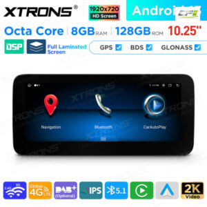 10,25 Zoll Android Octa Core 8GB + 128GB Auto GPS Multimedia Player für Mercedes-Benz A-Klasse W176 / CLA-Klasse C117 / GLA-K