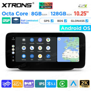 10,25 Zoll Android Octa Core 8GB + 128GB Auto GPS Multimedia Player für Mercedes-Benz B-Klasse W246 (2012-2015) Lenkrad Links