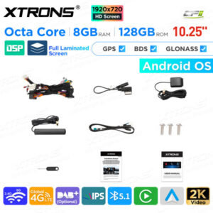 10,25 Zoll Android Octa Core 8GB + 128GB Auto GPS Multimedia Player für Mercedes-Benz B-Klasse W246 (2012-2015) Lenkrad Recht