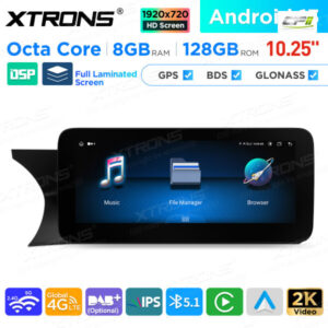 10,25 Zoll Android Octa Core 8GB + 128GB Auto GPS Multimedia Player für Mercedes-Benz C-Klasse W204 (2011-2014) Links fahrend