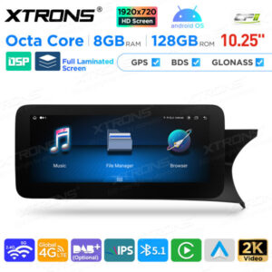 10,25 Zoll Android Octa Core 8GB + 128GB Auto GPS Multimedia Player für Mercedes-Benz C-Klasse W204 (2011-2014) Rechts fahren
