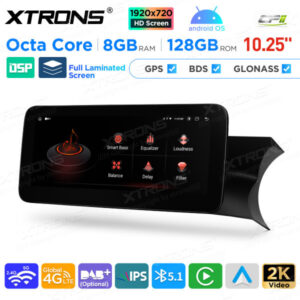 10,25 Zoll Android Octa Core 8GB + 128GB Auto GPS Multimedia Player für Mercedes-Benz C-Klasse W204 (2011-2014) Rechts fahren