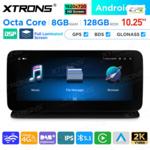 10,25 Zoll Android Octa Core 8GB + 128GB Auto GPS Multimedia Player für Mercedes-Benz CLS-Klasse W218/C218 (2013)
