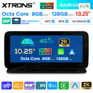 10,25 Zoll Android Octa Core 8GB + 128GB Auto GPS Multimedia Player für Mercedes-Benz CLS-Klasse W218/C218 (2013)